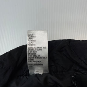 Girls Miss Understood, black quilted vest / sleeveless jacket, GUC, size 12,  