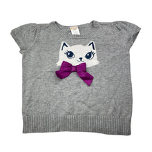 Load image into Gallery viewer, Girls Gymboree, knitted cotton short sleeve sweater / top, Sz: XS, armpit to armpit: 33.5cm, L: 36cm, GUC, size 5-6,  