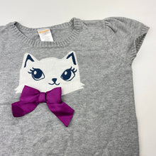Load image into Gallery viewer, Girls Gymboree, knitted cotton short sleeve sweater / top, Sz: XS, armpit to armpit: 33.5cm, L: 36cm, GUC, size 5-6,  