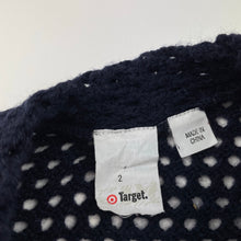 Load image into Gallery viewer, Girls Target, navy poncho / sweater, GUC, size 2,  