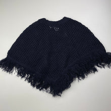 Load image into Gallery viewer, Girls Target, navy poncho / sweater, GUC, size 2,  