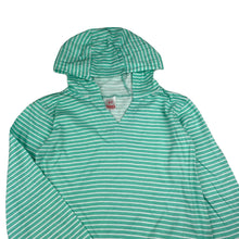 Load image into Gallery viewer, Girls Rhubarb, striped cotton long sleeve hooded top, EUC, size 6-7,  