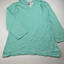 Load image into Gallery viewer, Girls Rhubarb, striped cotton long sleeve hooded top, EUC, size 6-7,  