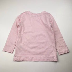 Girls Anko, pink cotton long sleeve top, GUC, size 3,  