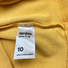 Load image into Gallery viewer, Girls Anko, stretchy ribbed t-shirt / top, GUC, size 10,  