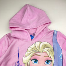 Load image into Gallery viewer, Girls DIsney, Frozen Elsa fleece hoodie sweater, EUC, size 7,  