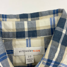 Load image into Gallery viewer, Boys Witchery, checked cotton long sleeve shirt, EUC, size 2-3,  