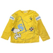 Load image into Gallery viewer, unisex Snoopy Baby, embroidered cotton long sleeve top, EUC, size 3-4,  