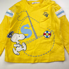 Load image into Gallery viewer, unisex Snoopy Baby, embroidered cotton long sleeve top, EUC, size 3-4,  