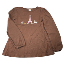 Load image into Gallery viewer, Girls Gymboree, brown cotton long sleeve top, GUC, size 10,  