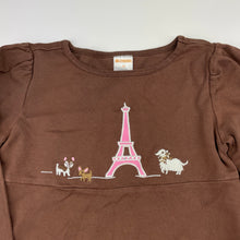 Load image into Gallery viewer, Girls Gymboree, brown cotton long sleeve top, GUC, size 10,  