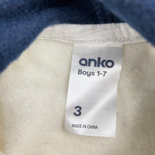 Load image into Gallery viewer, Boys Anko, fleece lined zip hoodie sweater, EUC, size 3,  