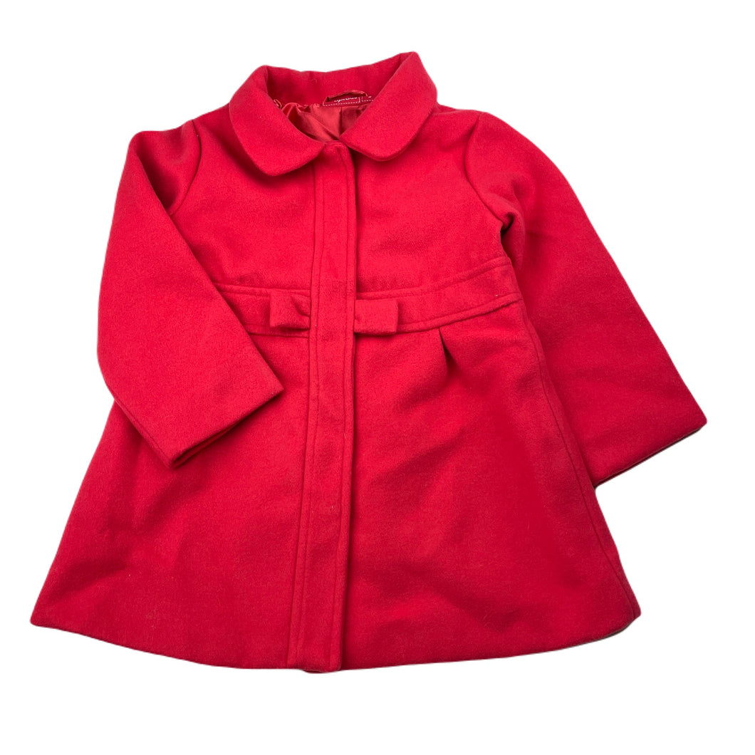 Girls Sprout, red jacket / coat, L: 45cm, EUC, size 2,  