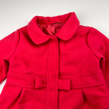 Load image into Gallery viewer, Girls Sprout, red jacket / coat, L: 45cm, EUC, size 2,  