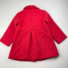 Load image into Gallery viewer, Girls Sprout, red jacket / coat, L: 45cm, EUC, size 2,  
