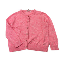 Load image into Gallery viewer, Girls Milkshake, pink marle lightweight knit cardigan, GUC, size 3,  