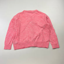 Load image into Gallery viewer, Girls Milkshake, pink marle lightweight knit cardigan, GUC, size 3,  