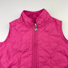 Load image into Gallery viewer, Girls Esprit, pink lightweight vest, hearts, GUC, size 2,  