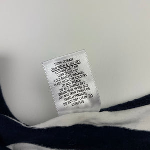 Girls Target, navy stripe stretchy long sleeve top, GUC, size 12,  