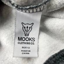 Load image into Gallery viewer, Boys Mooks, grey fleece lined hoodie sweater, EUC, size 12,  