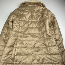 Load image into Gallery viewer, Girls FERAUD, gold puffer jacket / coat, L: 72cm, EUC, size 9-10,  