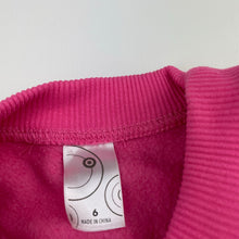 Load image into Gallery viewer, Girls Target, pink fleece lined sweater / jumper, EUC, size 6,  
