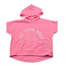 Load image into Gallery viewer, Girls B Collection, pink marle lightweight hooded top, GUC, size 2,  