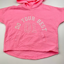 Load image into Gallery viewer, Girls B Collection, pink marle lightweight hooded top, GUC, size 2,  