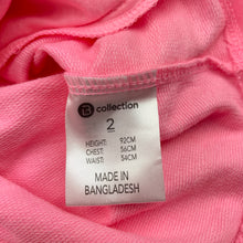 Load image into Gallery viewer, Girls B Collection, pink marle lightweight hooded top, GUC, size 2,  