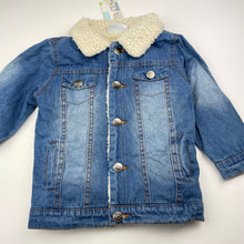 Load image into Gallery viewer, Boys BQT, fleece lined denim jacket, NEW, size 2,  