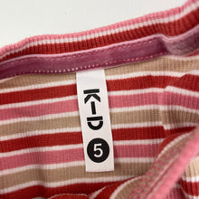 Load image into Gallery viewer, Girls KID, striped stretchy long sleeve top, GUC, size 5,  