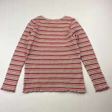 Load image into Gallery viewer, Girls KID, striped stretchy long sleeve top, GUC, size 5,  