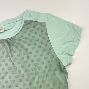 Girls Zara, cotton & tulle t-shirt / top, FUC, size 8,  