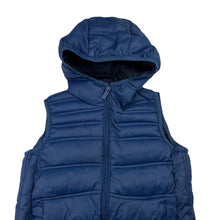 Load image into Gallery viewer, Boys Zara, navy hooded puffer vest / jacket, FUC, size 5-6,  