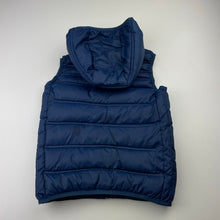 Load image into Gallery viewer, Boys Zara, navy hooded puffer vest / jacket, FUC, size 5-6,  