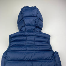 Load image into Gallery viewer, Boys Zara, navy hooded puffer vest / jacket, FUC, size 5-6,  