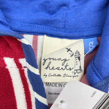 Load image into Gallery viewer, unisex Young Hearts, hooded beach towel / cover, NEW, size 2-3,  