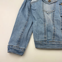 Load image into Gallery viewer, unisex Cotton On, blue stretch denim jacket, GUC, size 6,  