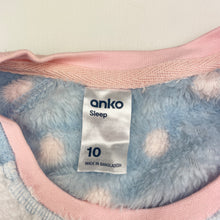 Load image into Gallery viewer, Girls Anko, soft fleece winter pyjama top, EUC, size 10,  
