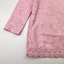 Load image into Gallery viewer, Girls F&amp;F, lined floral lace top, EUC, size 7-8,  
