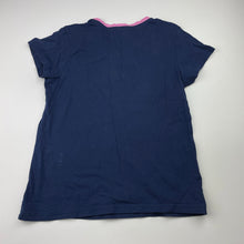 Load image into Gallery viewer, Girls Kids &amp; Co, navy cotton pyjama top, GUC, size 10,  