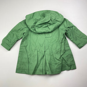 Girls Lily & Dan, lined cotton hooded jacket / coat, EUC, size 1,  