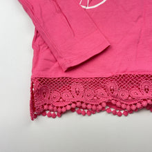 Load image into Gallery viewer, Girls Carters, lace trim cotton long sleeve top, GUC, size 5,  