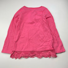 Load image into Gallery viewer, Girls Carters, lace trim cotton long sleeve top, GUC, size 5,  
