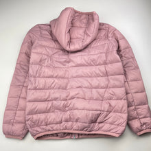 Load image into Gallery viewer, Girls Lily &amp; Dan, pink hooded puffer jacket / coat, GUC, size 8,  