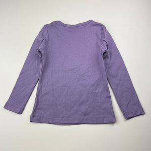 Girls Target, purple cotton long sleeve top, EUC, size 3,  