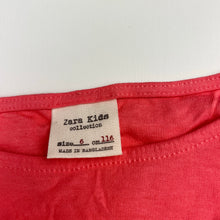 Load image into Gallery viewer, Girls Zara, lightweight cotton long sleeve top, EUC, size 6,  