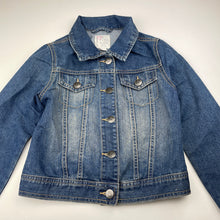 Load image into Gallery viewer, Girls The Place, blue denim jacket, light marks, FUC, size 7-8,  