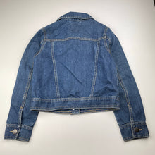 Load image into Gallery viewer, Girls The Place, blue denim jacket, light marks, FUC, size 7-8,  