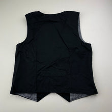 Load image into Gallery viewer, Boys Peter Morrissey, black cotton waistcoat / vest, GUC, size 10,  